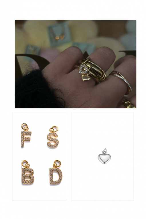 Ring triple charm(personalisierbar)